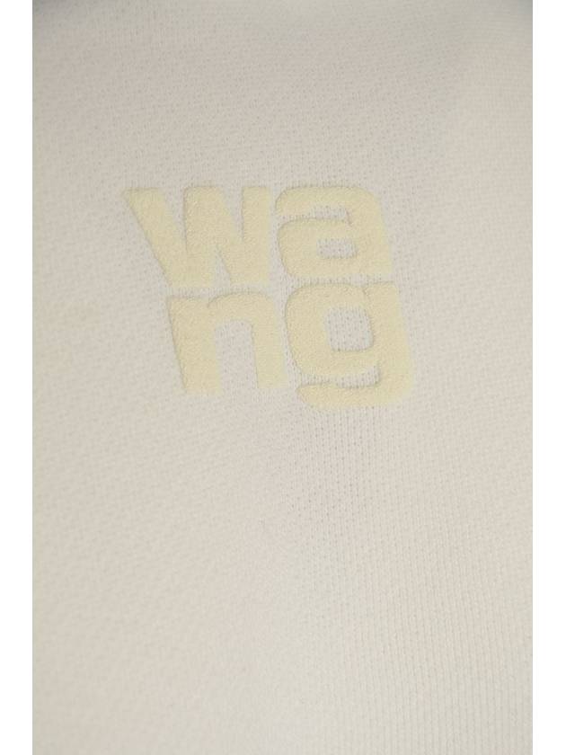 Wang logo detail hooded top white - ALEXANDER WANG - BALAAN 7