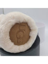 Fleece Earmuffs Embroidered Logo Chestnut USA - UGG - BALAAN 8