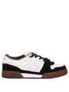 Match FF Logo Low Top Sneakers Black - FENDI - BALAAN 2