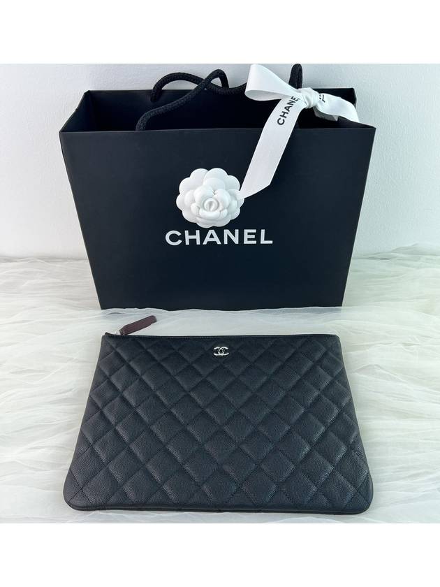 Classic Medium Clutch Black Caviar Silver AP4021Y33351C3906 - CHANEL - BALAAN 4