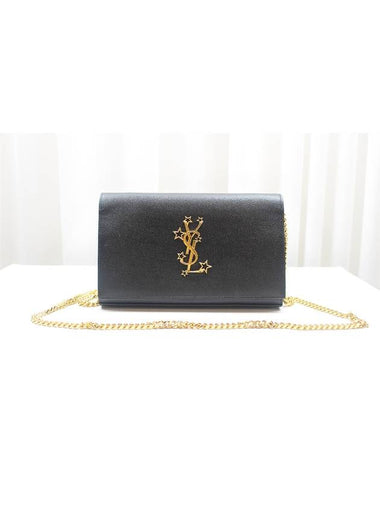 Monogram WOC gold star logo chain cross bag 447933 - SAINT LAURENT - BALAAN 1