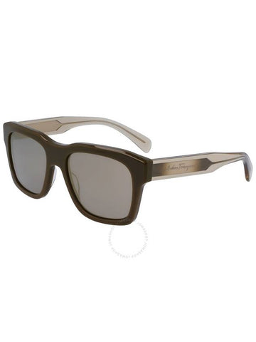 Eyewear Square Acetate Sunglasses Brown - SALVATORE FERRAGAMO - BALAAN 1