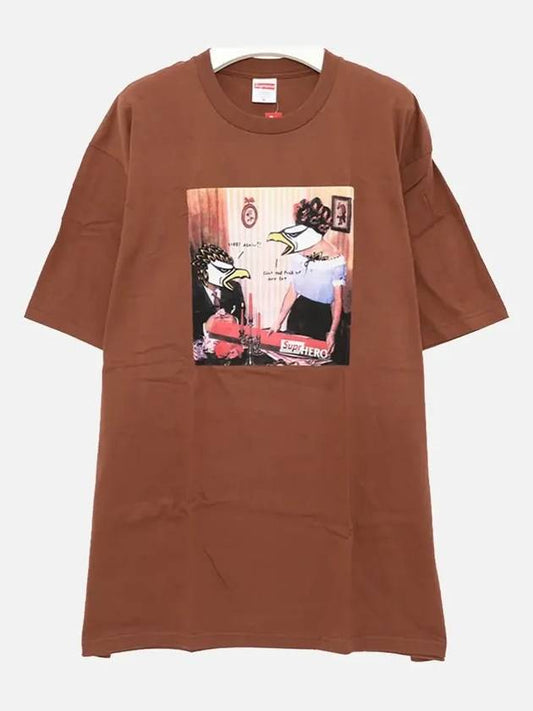 SS22T41 BROWN Antihero Tshirt - SUPREME - BALAAN 2