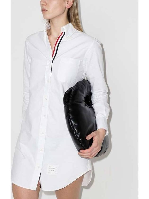 Women's Hidden Oxford Shirt Long Dress White - THOM BROWNE - BALAAN 4