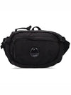 CP CP Company Signature Lens Patch Nylon Belt Hip Sack Black - CP COMPANY - BALAAN 1