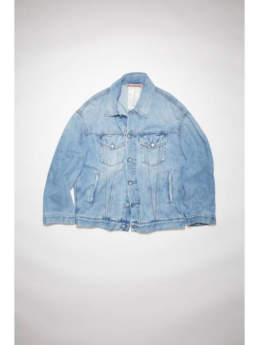 Overfit Denim Jacket Light Blue - ACNE STUDIOS - BALAAN 2