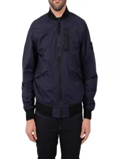 Skin Touch Nylon TC Primaloft Bomber Jacket Blue - STONE ISLAND - BALAAN 2