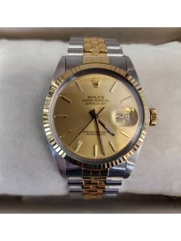 Men s Dayjust 16013 18k yellow gold combination - ROLEX - BALAAN 3