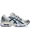 Gel Nimbus 9 Low Top Sneakers White Light Indigo - ASICS - BALAAN 2