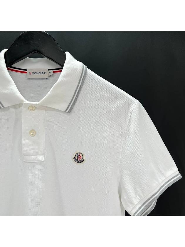 Short sleeved collared t shirt white S size - MONCLER - BALAAN 5