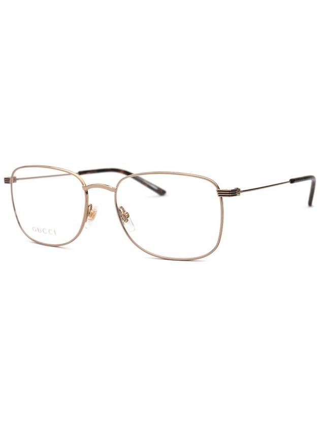 Eyewear Rectangular Frame Metal Eyeglasses Gold - GUCCI - BALAAN 2