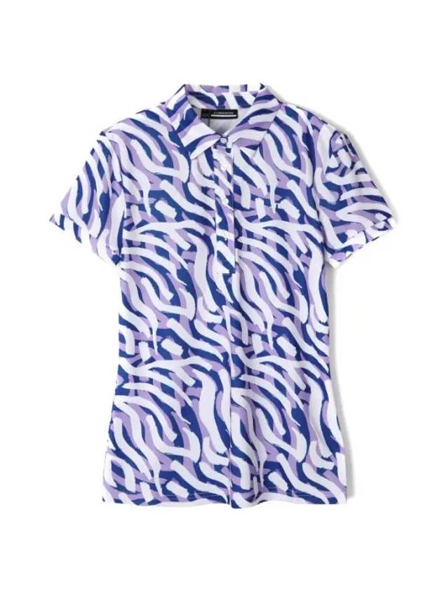 Golf Hailey Print Polo GWJT08476 Q279 Women's Hailey Print Polo - J.LINDEBERG - BALAAN 1