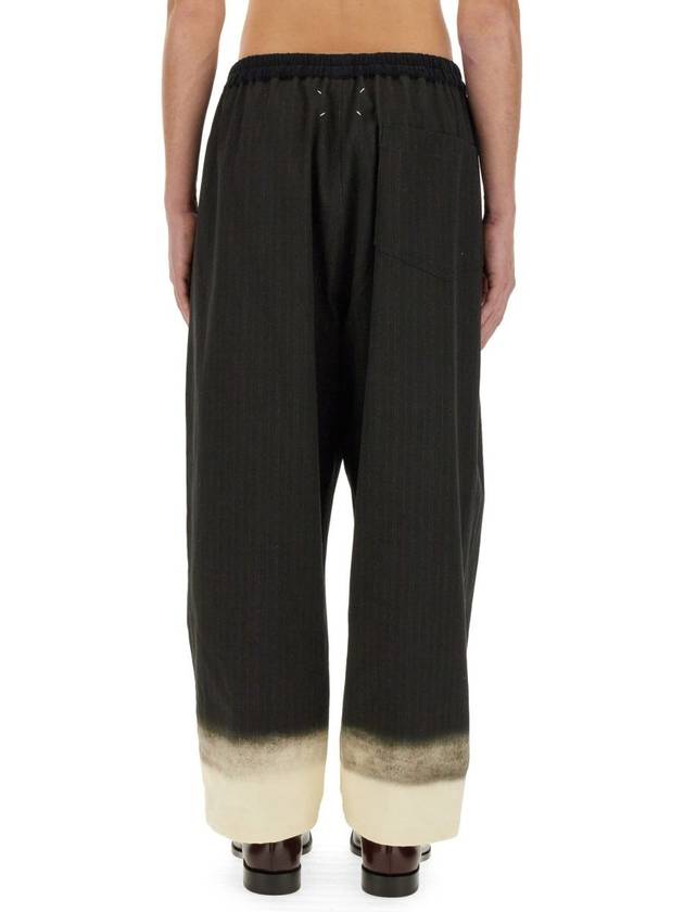 Heritage Pin Straight Print Straight Pants Dark Gray - MAISON MARGIELA - BALAAN 4