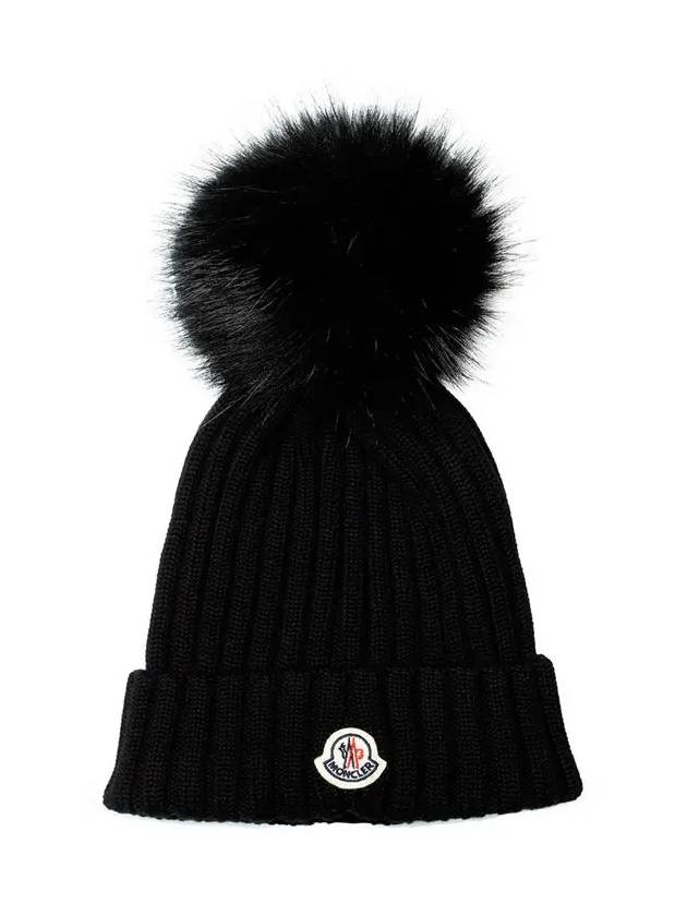 Pom Beanie Black 3B000 37 A9327 999 - MONCLER - BALAAN 2