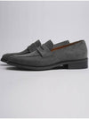 Eaton suede penny loafer gray - FLAP'F - BALAAN 2