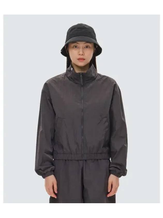 Bright Women s Semi Crop Windbreaker Charcoal S24MWFWB75 - SNOW PEAK - BALAAN 1