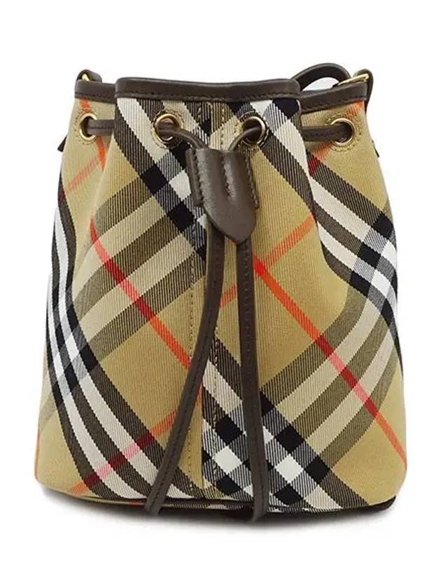 Check Bucket Bag Beige - BURBERRY - BALAAN 2