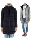 Double-sided down long padded jacket PI0531D black_silver - HERNO - BALAAN 1