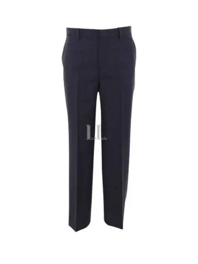 GG Wool Straight Pants Dark Blue - GUCCI - BALAAN 2