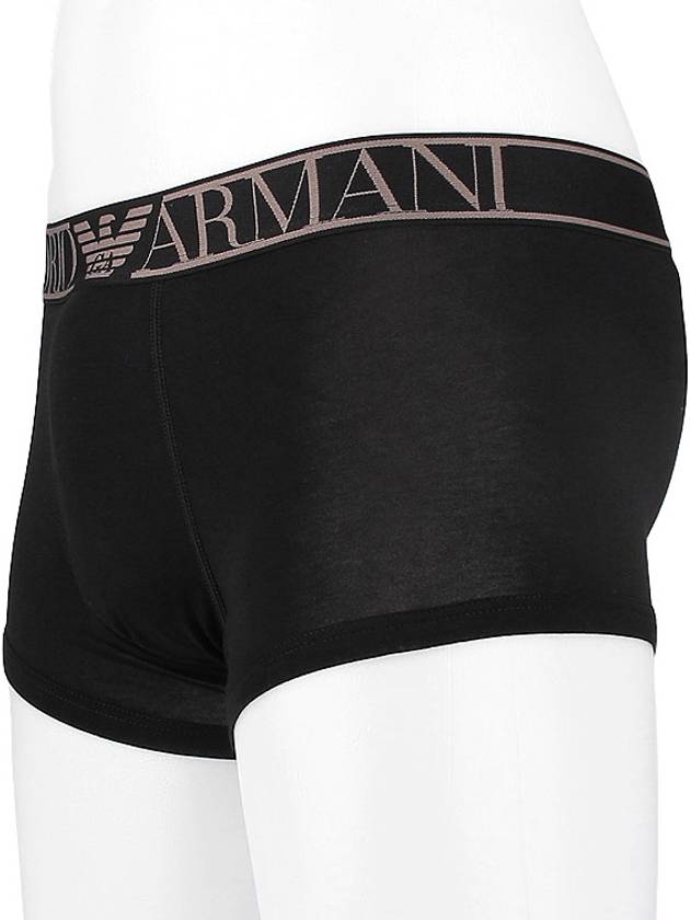 Men's Logo Band Briefs Black - EMPORIO ARMANI - 4