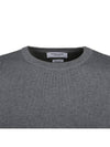 Men's Milan Stitch Armband Crew Neck Knit Top Light Grey - THOM BROWNE - BALAAN 4