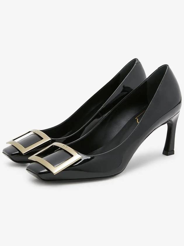 Trumpet Metal Buckle Pumps Black - ROGER VIVIER - BALAAN 3