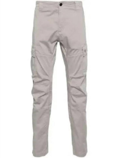 Stretch Sateen Ergonomic Logo Cargo Straight Pants Grey - CP COMPANY - BALAAN 2