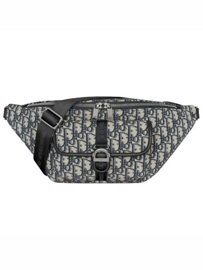 Oblique Jacquard 8 Belt Bag Black Beige - DIOR - BALAAN 2