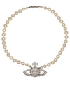 pearl necklace silver - VIVIENNE WESTWOOD - BALAAN.