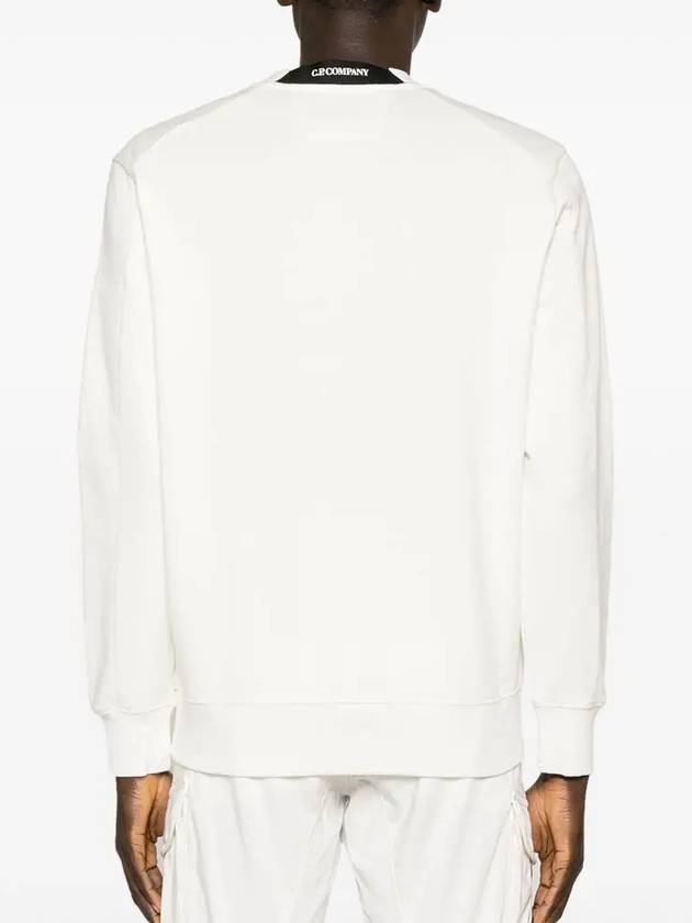 Diagonal Raised Fleece Sweatshirt White - CP COMPANY - BALAAN 5