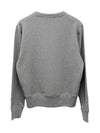 Logo Patch Regular Fit Crew Neck Sweatshirt Light Grey - ACNE STUDIOS - BALAAN 4