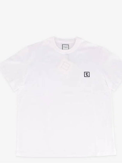 Men's Back Logo Cotton Short Sleeve T-Shirt White - WOOYOUNGMI - BALAAN 2