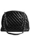 Black patent mademoiselle bowling bag - CHANEL - BALAAN 3