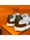 Men's Trail Sneakers Calfskin Brown White - HERMES - BALAAN 9