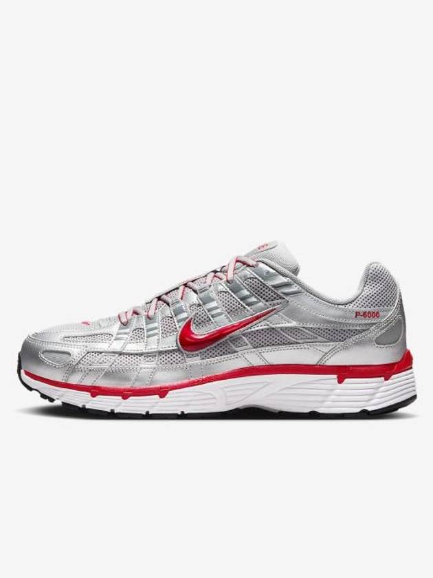 P 6000 Metallic Low Top Sneakers Metallic Silver - NIKE - BALAAN 2