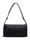 Intrecciato Nappa Leather Shoulder Bag Black - BOTTEGA VENETA - BALAAN 5