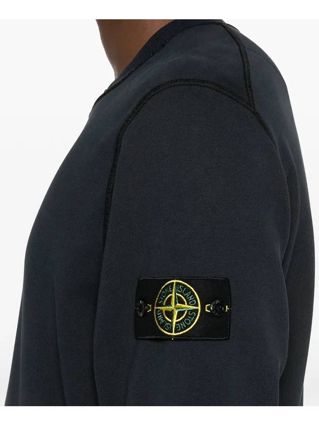 Compass Patch Cotton Sweatshirt Navy - STONE ISLAND - BALAAN 6