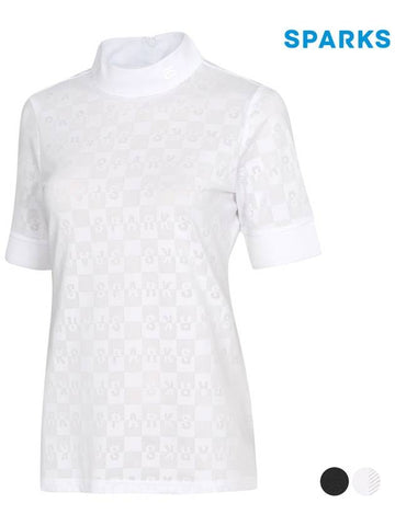 Pattern Half Neck T-Shirt SN2LTS031 - SPARKS - BALAAN 1