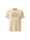 30/1 Jersey Label Style Logo Short Sleeve T-Shirt Beige - CP COMPANY - BALAAN 2