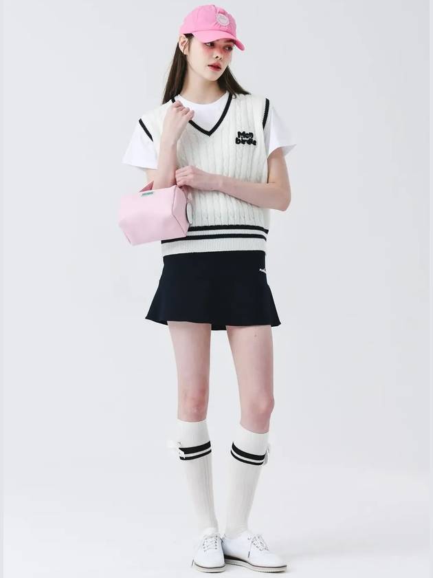 High stretch mini flare skirt DNAVY - MONBIRDIE GOLF - BALAAN 7