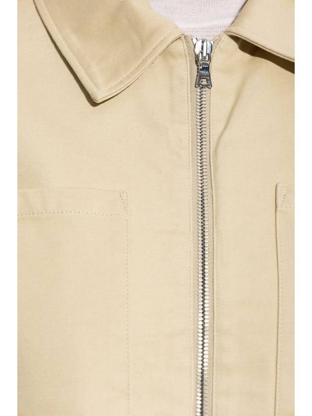 Officine Generale Jacket With Collar, Women's, Beige - OFFICINE GENERALE - BALAAN 5