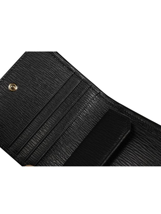 Revival Gancini Half Wallet Black - SALVATORE FERRAGAMO - BALAAN 7