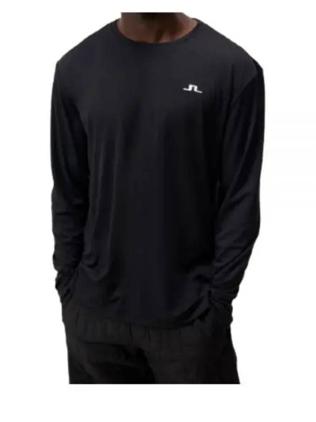 Ade Logo Long Sleeve T-Shirt Black - J.LINDEBERG - BALAAN 2