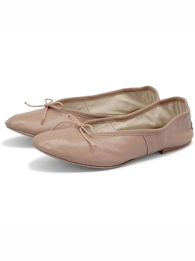 Leather Flat Beige - PORSELLI - BALAAN 3