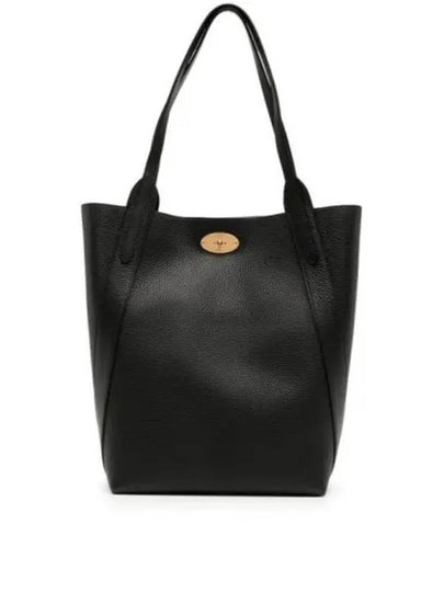 North South Bayswater Leather Tote Bag Black - MULBERRY - BALAAN 2