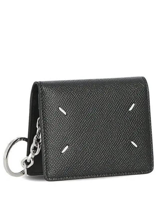 Stitch Keyring Card Wallet Black - MAISON MARGIELA - BALAAN 2