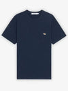 Baby Fox Patch Pocket Short Sleeve T-Shirt Navy Melange - MAISON KITSUNE - BALAAN 2