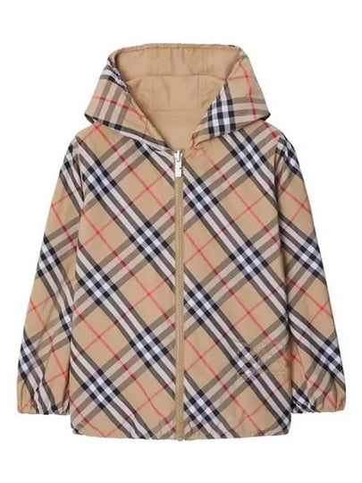 Check Zip-Up Hoodie Beige - BURBERRY - BALAAN 2