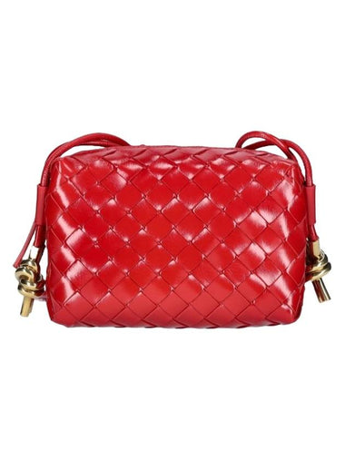 Intrecciato Loop Camera Mini Shoulder Bag Red - BOTTEGA VENETA - BALAAN 1