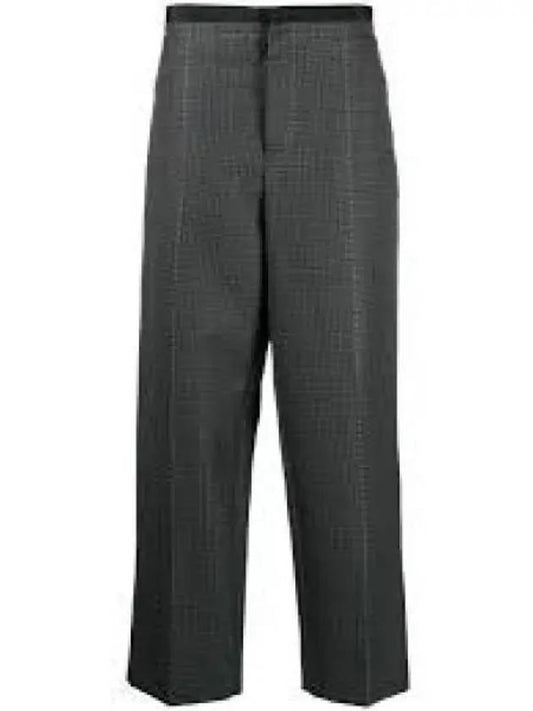 Check Pattern Straight Pants Light Navy - MARNI - BALAAN 2